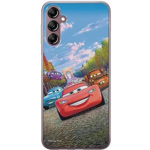 ERT GROUP Telefoonhoesje voor Samsung A14 4G/5G origineel en officieel gelicentieerd Disney-motief Cars 001, perfect aangepast aan de vorm van de mobiele telefoon, TPU-hoes