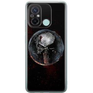 ERT GROUP mobiel telefoonhoesje voor Xiaomi REDMI 12C/ REDMI 11A origineel en officieel erkend Marvel patroon Punisher 004 aangepast aan de vorm van de mobiele telefoon, hoesje is gemaakt van TPU