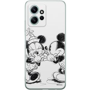 ERT GROUP mobiel telefoonhoesje voor Xiaomi REDMI NOTE 12 4G origineel en officieel erkend Disney patroon Mickey & Minnie 010 aangepast aan de vorm van de mobiele telefoon, hoesje is gemaakt van TPU