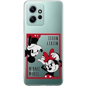 ERT GROUP Coque de téléphone portable pour Xiaomi REDMI NOTE 12 4G Original et sous licence officielle Disney motif Mickey & Minnie 019 adapté à la forme du téléphone portable, partiel imprimé