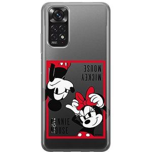 ERT GROUP mobiel telefoonhoesje voor Xiaomi REDMI NOTE 11 4G/ 11S 4G origineel en officieel erkend Disney patroon Mickey & Minnie 019, gedeeltelijk bedrukt