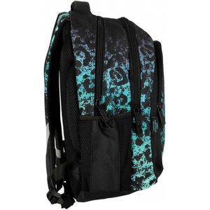 Rugzak - Blauwe Panter - Rugtas - Blauw Zwarte Panterprint - 3 Vakken - 2 Vakjes