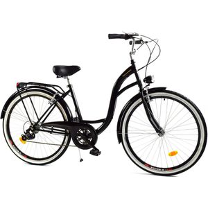 Meisjesfiets - 26 inch - met 7 versnellingen - zwart