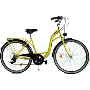 Meisjesfiets - 26 inch - met 7 versnellingen - geel zwart