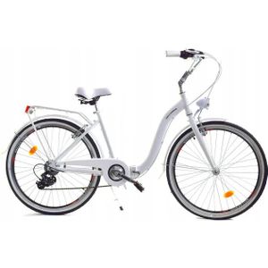 Vouwfiets - 28 inch - met 7 versnellingen - alu - wit