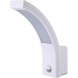 EL-HOME ML-20B7 LED frontlamp met bewegingsmelder 140° PIR, 15W, 1000lm, schemeringssensor, IP54 - voor buiten, wandlamp, buitenverlichting - wit