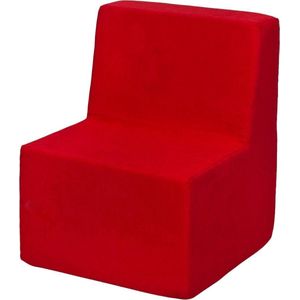 Kinder meubel - Kinder fauteuil - Kinderbankje - rood - 50 x 40 x 40 cm - 210 gram