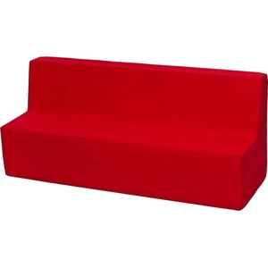 Kinder meubel - Kinder fauteuil - Kinderbankje - rood - 50 x 120 x 40 cm - 215 gram