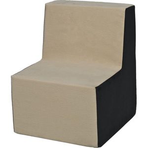 Kinder meubel - Kinder fauteuil - Kinderbankje - grijs beige - 50 x 40 x 40 cm - 210 gram