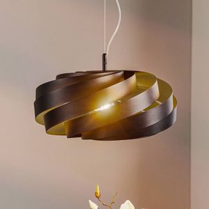 Domiluce Vento hanglamp, zwart, Ø 50 cm, metaal, E27