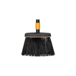Fiskars Quikfit Bezemkop - Tuinbezem met Zachte haren - 260 mm breed