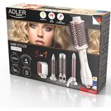 Adler AD 2027 - Haarstyler - Krulborstel - 5 in 1 - 1200 Watt