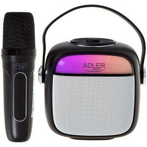 Adler - Karaoke Luidspreker - Zwart - Oplaadbare Batterij - Bluetooth