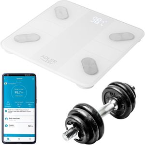 Adler - AD 8186 - Slimme Weegschaal - Wit - Tuya