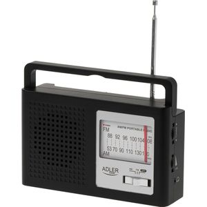 Adler - AD 1909 - Draagbare Radio - Zwart - AM/FM