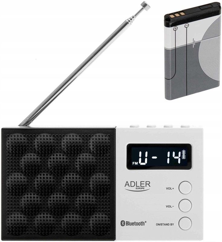 RADIO-ADLER - AD1908 - PLL AM/FM Digitale Radio - Zwart - Bluetooth 5.0