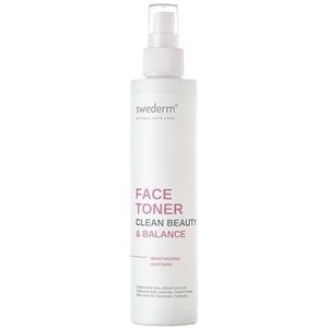 swederm Face Toner Gezichtswater, hydraterende toner met aloë vera, verlichtend gezichtstonicum voor droge huid, zonder alcohol, met verstuiver, gezichtsreiniging, natuurlijke gezichtsverzorging, 200