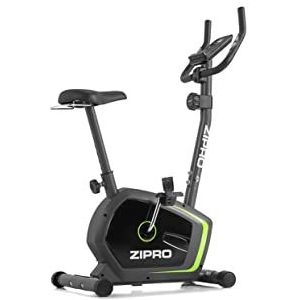 ZIPRO Drift hometrainer met LCD display, 8 weerstandsniveaus - fitnessbike - hometrainer - ergometer, met hartslagmeter, zadel in hoogte verstelbaar - tot 120 kg belasting