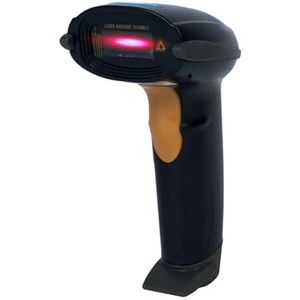 USB barcodescanner, handheld codescanner, zwart Windows PC Laptop Linux bedraad, snel scannen, professionele lezer, 1D-code, HD42 HDWR