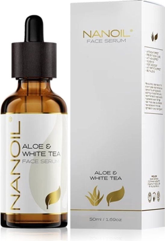 Nanoil - Aloë & White Tea Face Serum - 50 ml - Voedend Gezichtsserum