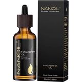 Nanoil - Macadamia Oil - Gezichts- en Haarolie - 50 ml - Natuurlijke Olie
