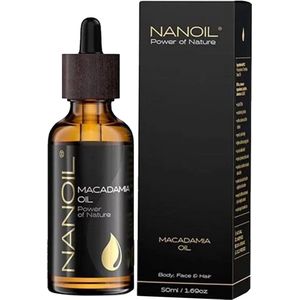 Nanoil - Macadamia Oil - Gezichts- en Haarolie - 50 ml - Natuurlijke Olie