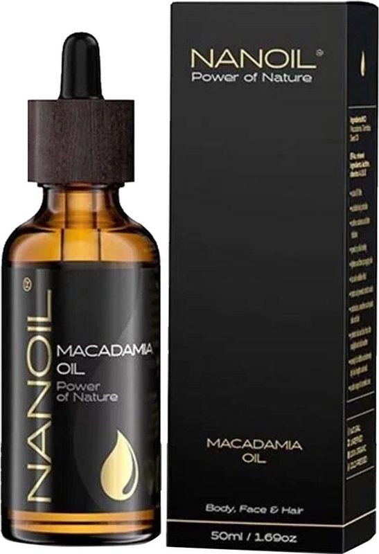 Nanoil - Macadamia Oil - Gezichts- en Haarolie - 50 ml - Natuurlijke Olie