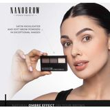 Nanobrow - Eyebrow Powder Kit - Medium - Wenkbrauw Poederset met Highlighter