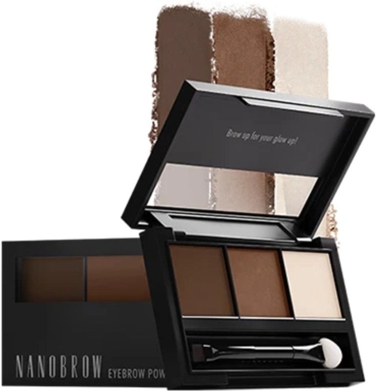 Nanobrow - Eyebrow Powder Kit - Medium - Wenkbrauw Poederset met Highlighter