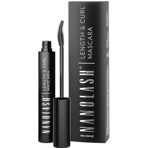 Verlengende en krullende mascara Nanolash 10 ml - het effect van perfect lange en perfect gekrulde wimpers, zwarte mascara