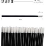 Nanolash - Velours Applicators - Wimpers en Wenkbrauwen - 50 Stuks - Pluisvrij