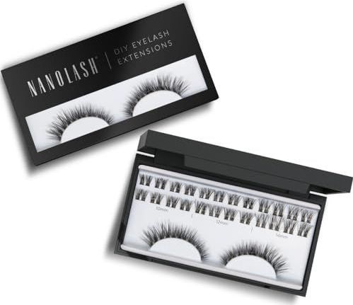 Nanolash - Clusterwimpers - Zwart - 36 Wimper Clusters - DIY Cluster Wimpers voor Zelftoepassing