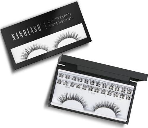 Nanolash - Clusterwimpers - Zwart - 36 Wimperclusters - DIY Cluster Wimpers voor Thuisgebruik