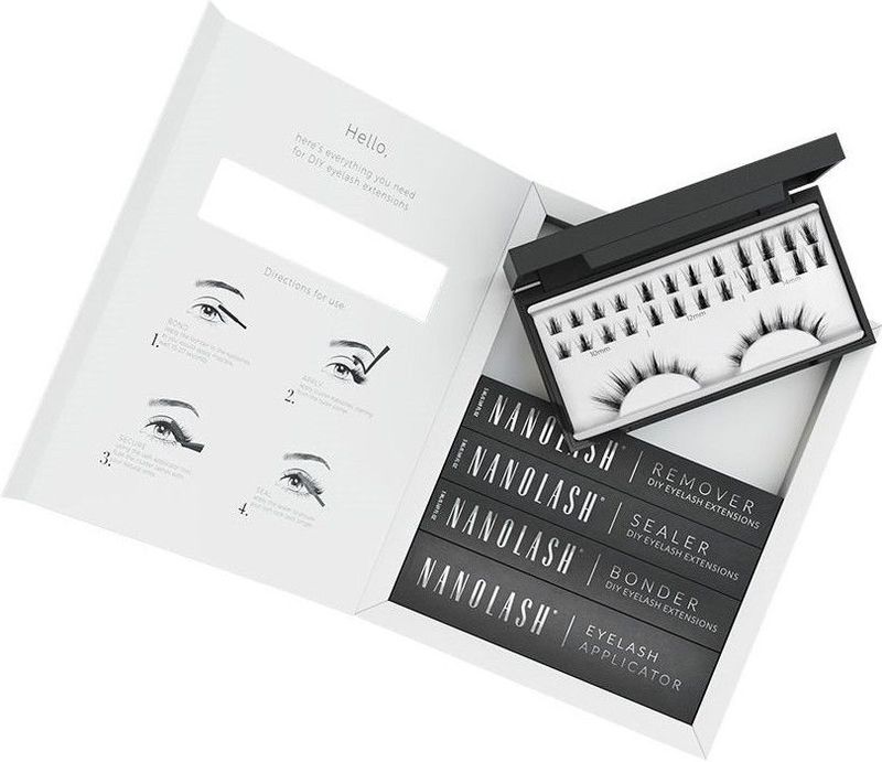 Nanolash - DIY Eyelash Extensions Starter Kit - 36 Wimpers - Bonder en Sealer