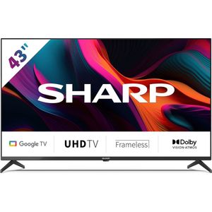 Sharp 43GL4260E - 43 Inch - 4K UHD LED TV met Google TV - 2023