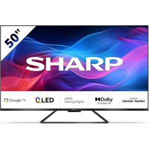 Sharp - Aquos 50GR8265 - QLED TV - 50 Inch - 4K UHD - 144Hz - Google TV
