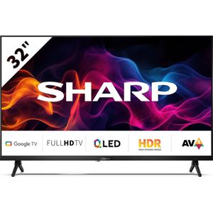 Sharp 32GF3265 - 32 inch Full-HD QLED televisie met Google TV - 2024