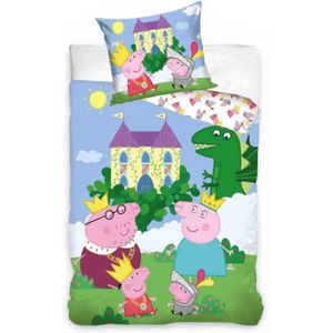 Bavlněné povlečení 140x200 70x90 Peppa odlétá :: TopProstěradla.cz