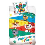 Paw Patrol - Dekbedovertrek - Wit - Multicolor - 100% Katoen