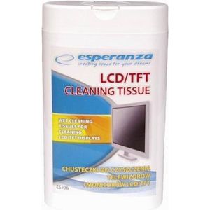 Vochtige reinigingsdoekjes voor beeldschermen Esperanza ES106 LCD TFT