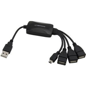 Esperanza - Hub - 4 x USB 2.0 - desktop