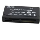 Esperanza All in One USB Card Reader - Universeel - Lichtgewicht
