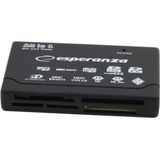 Esperanza All in One USB Card Reader - Universeel - Lichtgewicht