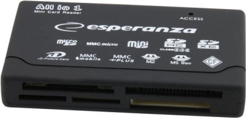 Esperanza All in One USB Card Reader - Universeel - Lichtgewicht