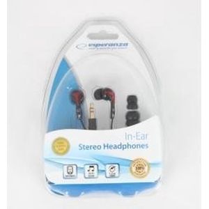 Esperanza - EH123 - Koptelefoon - Zwart - Rood