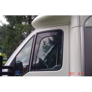 Zijwindschermen tbv o.a. Peugeot Boxer / Fiat Ducato / Citroen Jumper set past alleen op het model VANAF 1994 TOT 2006, set a 2 stuks tbv voorportieren L+R