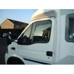 Renault Master Mascott zijwindschermen model 1998 tot 2010 licht getint visors fenders raamspoilers windschermen