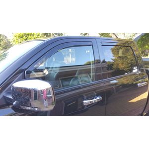Zijwindschermen geschikt voor Dodge Ram 1500 4-drs 2009 - 2018 V + A Ramen (type DS - IV gen - Crew Cab)