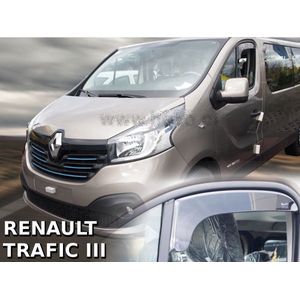 Zijwindschermen | Opel Combo C 3/4/5 deurs 2001-2010 | Climair | voorportieren | Smokegrey