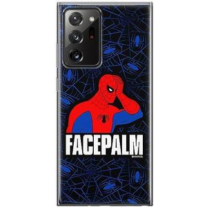 ERT GROUP mobiel telefoonhoesje voor Samsung GALAXY NOTE 20 ULTRA origineel en officieel erkend Marvel patroon Spider Man 029 aangepast aan de vorm van de mobiele telefoon, hoesje is gemaakt van TPU